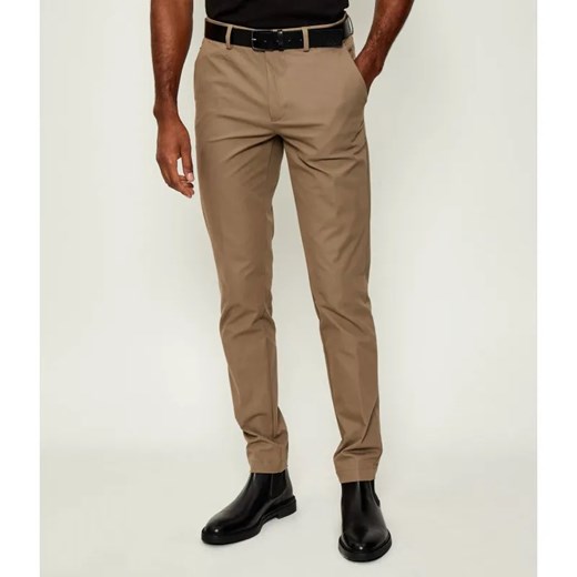 BOSS BLACK Spodnie P-Kaiton1-Zip | Slim Fit ze sklepu Gomez Fashion Store w kategorii Spodnie męskie - zdjęcie 185428895