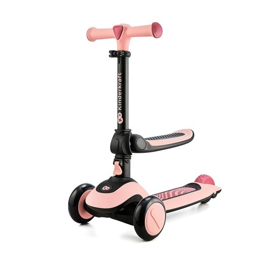 Kinderkraft Rowerek biegowy 2w1 w kolorze jasnoróżowo-czarnym - 12 m+ ze sklepu Limango Polska w kategorii Zabawki - zdjęcie 185429379