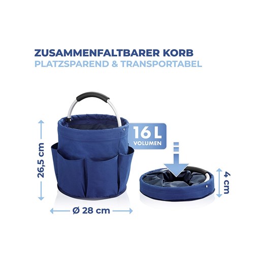 Wenko Koszyk ogrodowy &quot;Maximex&quot; w kolorze granatowym - 35 x Ø 35 cm Wenko onesize promocyjna cena Limango Polska