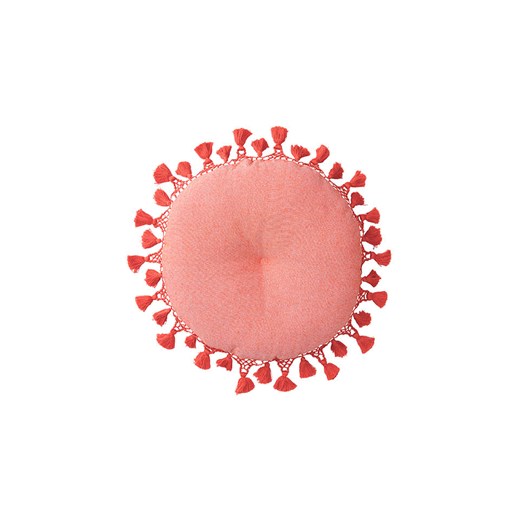 Ellos Home Poduszka &quot;Walle&quot; w kolorze pomarańczowym do siedzenia - Ø 45 cm ze sklepu Limango Polska w kategorii Poduszki dekoracyjne - zdjęcie 185429585