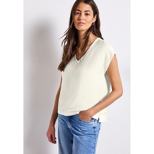 Street One Koszulka w kolorze kremowym Street One 42 Limango Polska okazja