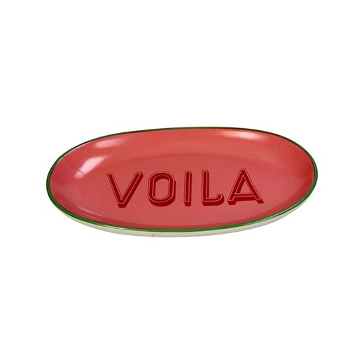 Kersten Talerz &quot;Voila&quot; w kolorze różowo-czerwonym do serwowania - 12,5 x 21 cm ze sklepu Limango Polska w kategorii Naczynia - zdjęcie 185429899