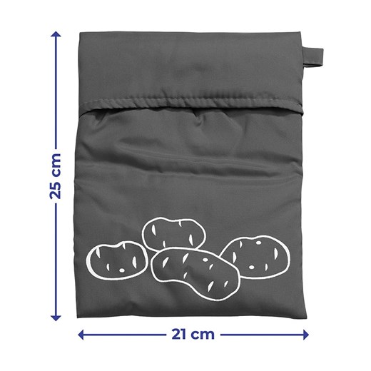 Wenko Woreczek w kolorze szarym do gotowania w kuchence mikrofalowej - 25 x 21 Wenko onesize Limango Polska okazyjna cena