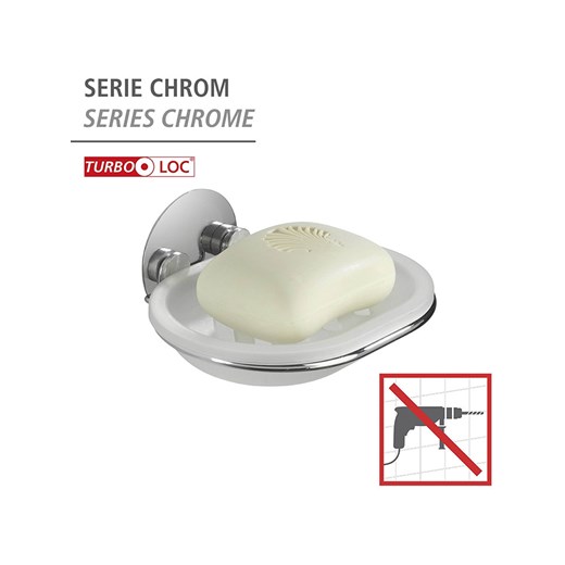 Wenko Mydelniczka w kolorze srebrnym - 13 x 6 x 11 cm Wenko onesize promocja Limango Polska