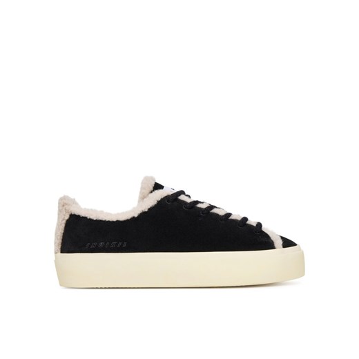 Sneakersy Inuikii Shearling Low 1001.001.0242 Czarny ze sklepu eobuwie.pl w kategorii Buty sportowe damskie - zdjęcie 185430408
