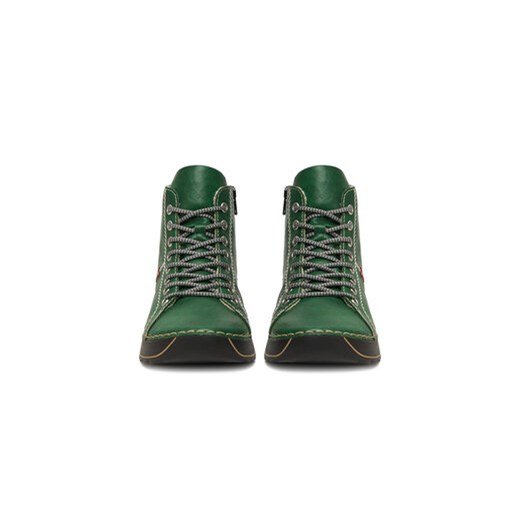 Botki Rieker 71510-52 Zielony Rieker 36 eobuwie.pl