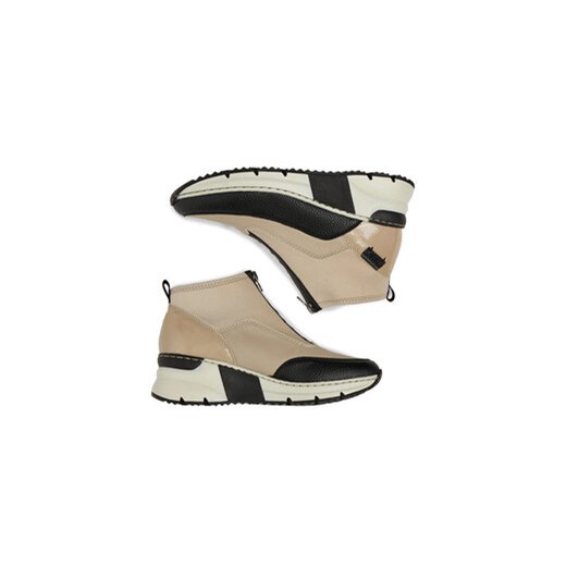 Botki Rieker N6352-60 Beżowy Rieker 38 eobuwie.pl