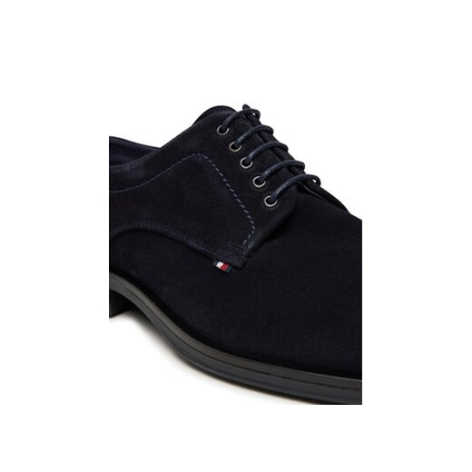 Półbuty Tommy Hilfiger Corporate Derby FM0FM05582 Granatowy Tommy Hilfiger 42 eobuwie.pl
