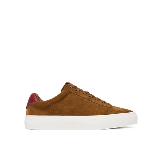 Tommy Hilfiger Sneakersy Premium Dress Cupsole FM0FM05573 Brązowy ze sklepu MODIVO w kategorii Buty sportowe męskie - zdjęcie 185431437