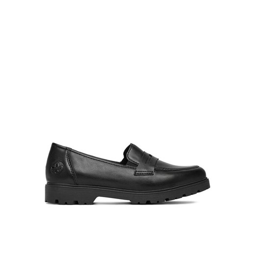 Rieker Loafersy 45560-02 Czarny ze sklepu MODIVO w kategorii Półbuty damskie - zdjęcie 185431476