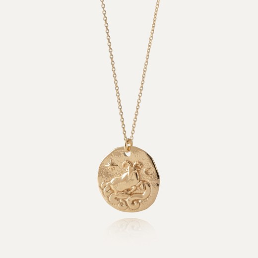 Srebrny naszyjnik znak zodiaku - baran w złotym pokryciu ze sklepu GIORRE w kategorii Naszyjniki - zdjęcie 185433137