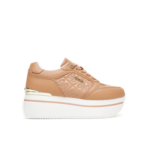 Sneakersy Guess FLTCM9 FAL12 Beżowy ze sklepu eobuwie.pl w kategorii Buty sportowe damskie - zdjęcie 185434326