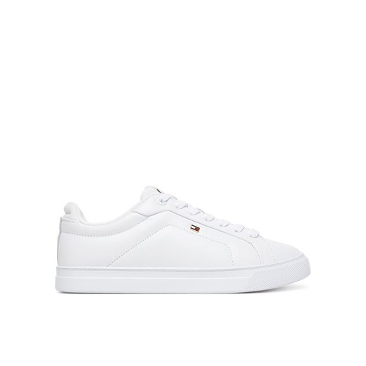 Sneakersy Tommy Hilfiger Icon Court FW0FW08815 Biały ze sklepu eobuwie.pl w kategorii Buty sportowe damskie - zdjęcie 185434348