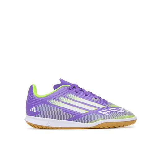 Buty do piłki nożnej adidas F50 Club Indoor Boots Kids JI0042 Fioletowy ze sklepu eobuwie.pl w kategorii Buty sportowe dziecięce - zdjęcie 185434399