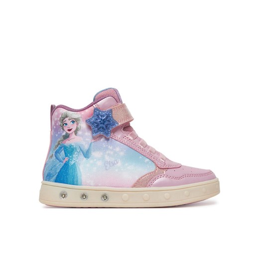 Sneakersy Geox J Skylin J568WF 0ANAJ C8004 S Różowy ze sklepu eobuwie.pl w kategorii Buty sportowe dziecięce - zdjęcie 185434447