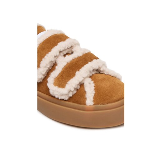Sneakersy Inuikii Shearling Low Velcro 1001.001.0231 Brązowy Inuikii 41 eobuwie.pl