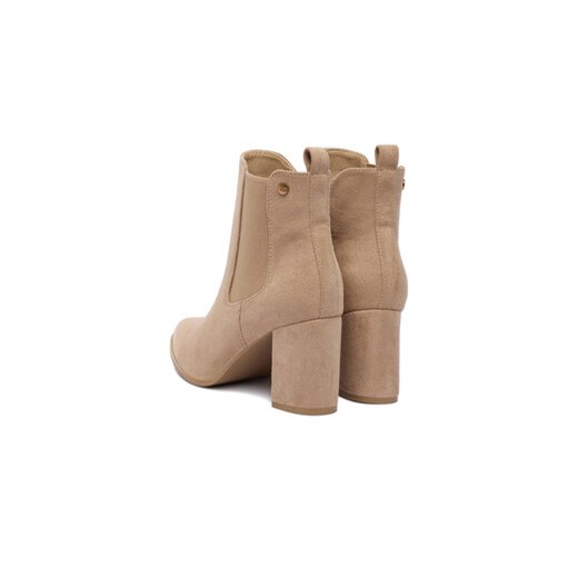 Botki DeeZee HX22069A-3 Beżowy 39 eobuwie.pl