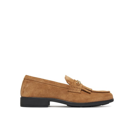 Tommy Hilfiger Loafersy Chain Fringe FW0FW08972 Brązowy ze sklepu MODIVO w kategorii Lordsy damskie - zdjęcie 185435438