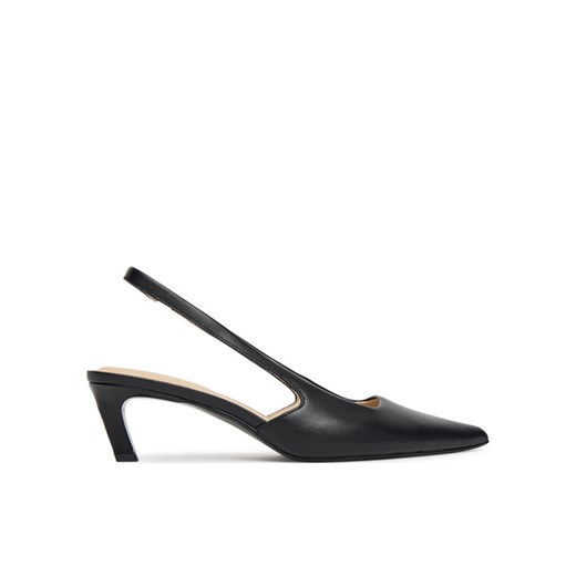 Calvin Klein Sandały Ess Kitten Heel Sling Back HW0HW02641 Czarny ze sklepu MODIVO w kategorii Sandały damskie - zdjęcie 185435509