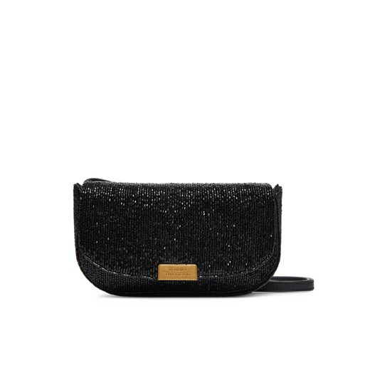 Tommy Hilfiger Torebka Party Le Mini Crossover Beaded AW0AW17940 Czarny ze sklepu MODIVO w kategorii Listonoszki - zdjęcie 185435538