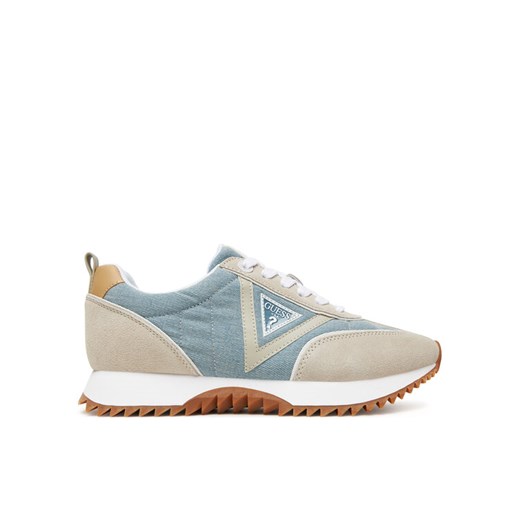 Guess Sneakersy FLTBAI DEN12 Niebieski ze sklepu MODIVO w kategorii Buty sportowe damskie - zdjęcie 185435556
