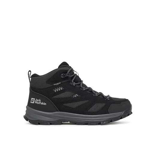 Jack Wolfskin Trekkingi Vojo Tour Texapore Mid A64104 Czarny ze sklepu MODIVO w kategorii Buty trekkingowe dziecięce - zdjęcie 185435607