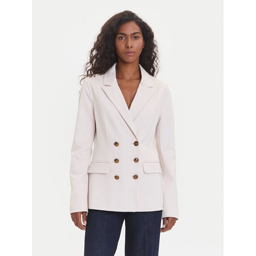 Guess Marynarka W5YN39 KCMU2 Écru Regular Fit ze sklepu MODIVO w kategorii Marynarki damskie - zdjęcie 185435688