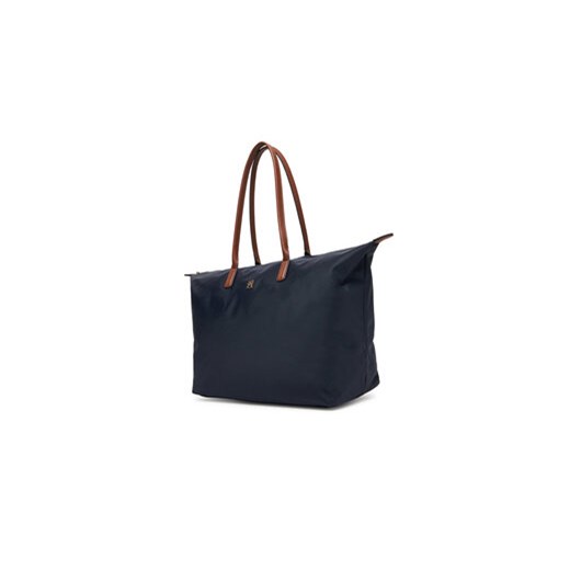 Tommy Hilfiger Torebka Popette Maxi Tote AW0AW17996 Granatowy Tommy Hilfiger OS MODIVO