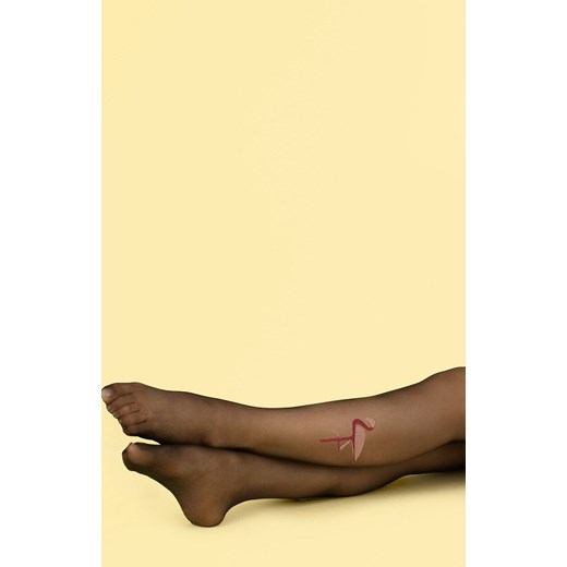 Czarne rajstopy damskie FLAMINGO 20 DEN, Kolor czarny, Rozmiar 2, Fiore ze sklepu Primodo w kategorii Rajstopy - zdjęcie 185436869