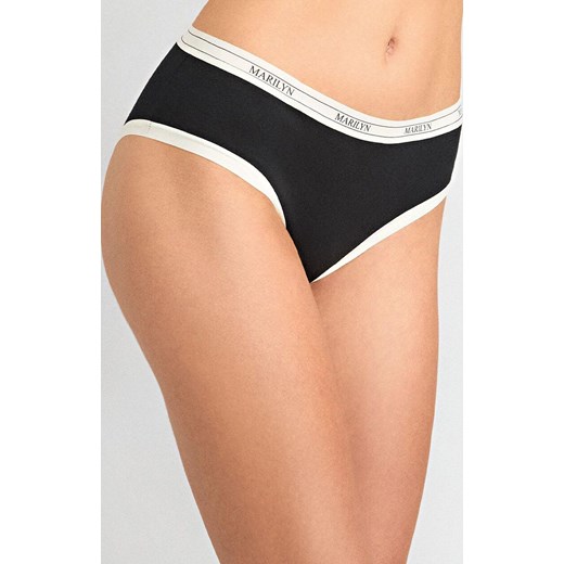 Marilyn figi damskie z bawełny organicznej w sportowym stylu czarne Denise, Kolor czarny, Rozmiar S/M, Marilyn ze sklepu Primodo w kategorii Majtki damskie - zdjęcie 185436918