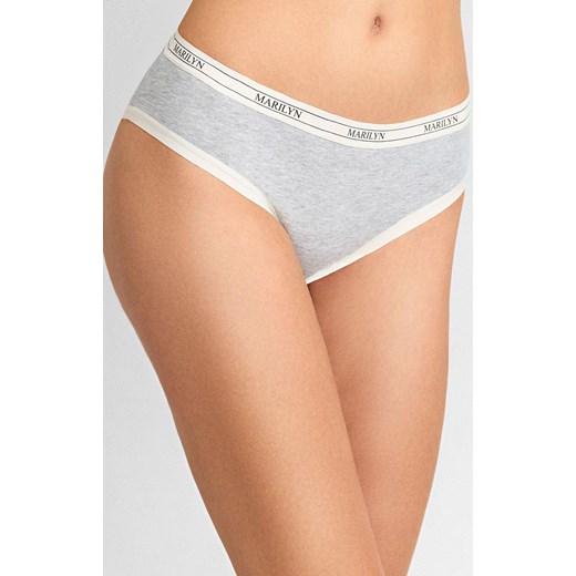 Marilyn figi damskie z bawełny organicznej w sportowym stylu szare Denise, Kolor szary, Rozmiar S/M, Marilyn ze sklepu Primodo w kategorii Majtki damskie - zdjęcie 185436926