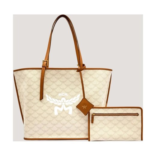 MCM Shopperka + saszetka Himmel | z dodatkiem skóry ze sklepu Gomez Fashion Store w kategorii Torby Shopper bag - zdjęcie 185437477