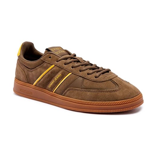 Tommy Jeans Skórzane sneakersy GREENWICH EDGE ze sklepu Gomez Fashion Store w kategorii Buty sportowe męskie - zdjęcie 185437489