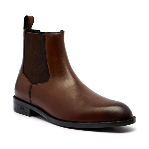 BOSS BLACK Skórzane sztyblety Tayil_Cheb_bu ze sklepu Gomez Fashion Store w kategorii Buty zimowe męskie - zdjęcie 185437495