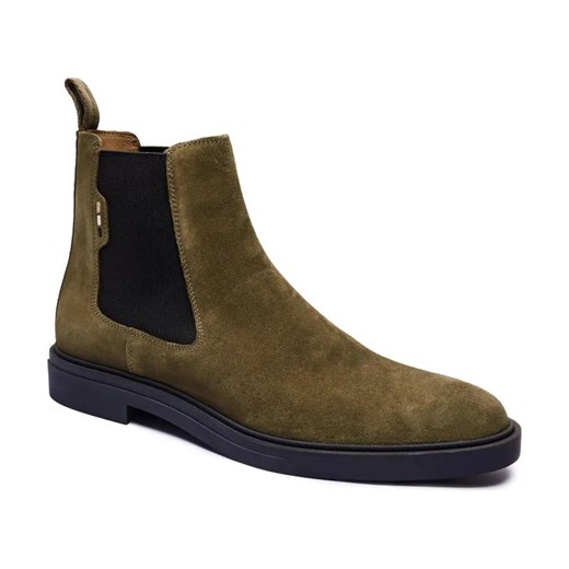 BOSS BLACK Skórzane sztyblety Calev_Cheb_sdfb ze sklepu Gomez Fashion Store w kategorii Buty zimowe męskie - zdjęcie 185437535