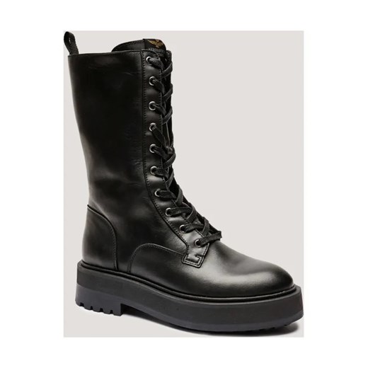Aeronautica Militare Skórzane botki na platformie ze sklepu Gomez Fashion Store w kategorii Botki - zdjęcie 185437559