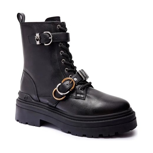 Pinko Skórzane bikery MIA 19 ze sklepu Gomez Fashion Store w kategorii Workery damskie - zdjęcie 185437575