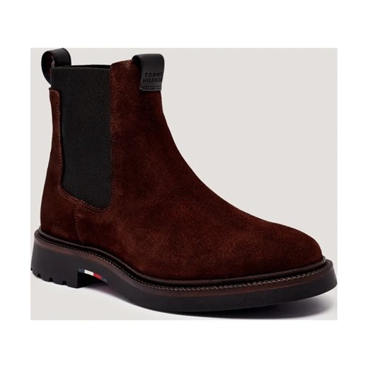 Tommy Hilfiger Skórzane sztyblety CHELSEA ze sklepu Gomez Fashion Store w kategorii Buty zimowe męskie - zdjęcie 185437617