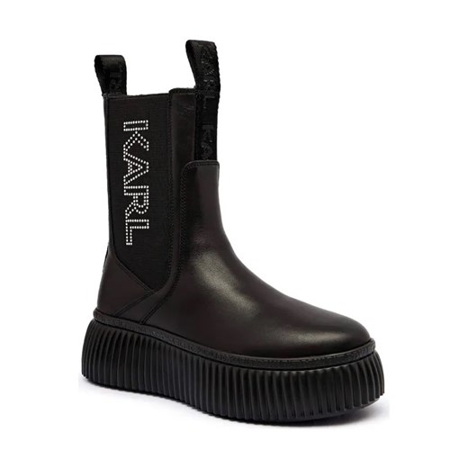 Karl Lagerfeld Skórzane botki na platformie KREEPER LO ze sklepu Gomez Fashion Store w kategorii Botki - zdjęcie 185437638