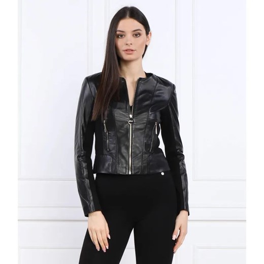 Liu Jo Skórzana ramoneska GIACCA TRAVEL | Slim Fit ze sklepu Gomez Fashion Store w kategorii Kurtki damskie - zdjęcie 185440578