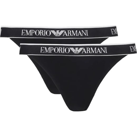 Emporio Armani Stringi 2-pack ze sklepu Gomez Fashion Store w kategorii Majtki damskie - zdjęcie 185440608