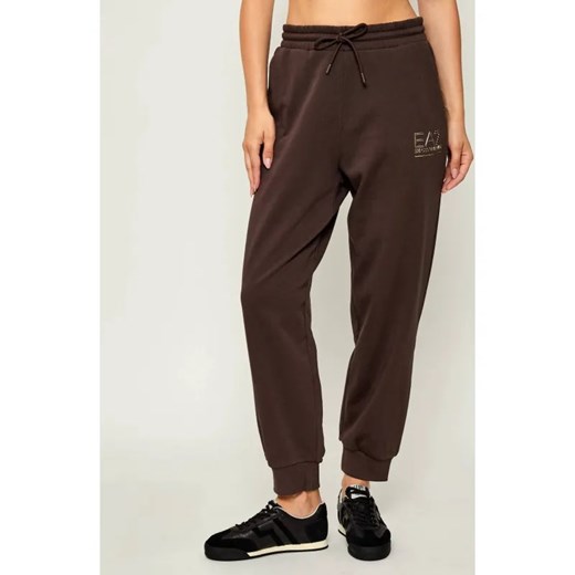 EA7 Spodnie dresowe | Relaxed fit ze sklepu Gomez Fashion Store w kategorii Spodnie damskie - zdjęcie 185440647