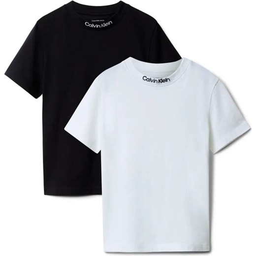 Calvin Klein Jeans T-shirt 2-pack | Regular Fit ze sklepu Gomez Fashion Store w kategorii T-shirty chłopięce - zdjęcie 185440709
