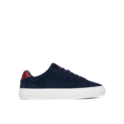 Sneakersy Tommy Hilfiger Premium Dress Cupsole FM0FM05573 Granatowy ze sklepu eobuwie.pl w kategorii Buty sportowe męskie - zdjęcie 185440798