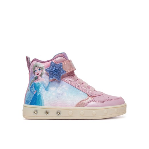 Sneakersy Geox J Skylin J568WF 0ANAJ C8004 M Różowy ze sklepu eobuwie.pl w kategorii Buty sportowe dziecięce - zdjęcie 185440885