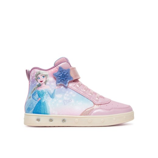 Sneakersy Geox J Skylin J568WF 0ANAJ C8004 D Różowy ze sklepu eobuwie.pl w kategorii Buty sportowe dziecięce - zdjęcie 185440907