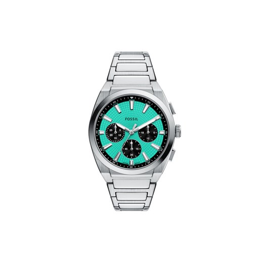 Zegarek Fossil Everett Chronograph FS6117 Srebrny ze sklepu eobuwie.pl w kategorii Zegarki - zdjęcie 185440917