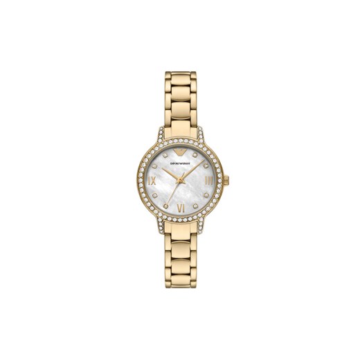 Emporio Armani Zegarek Cleo AR11652 Złoty ze sklepu MODIVO w kategorii Zegarki - zdjęcie 185441827