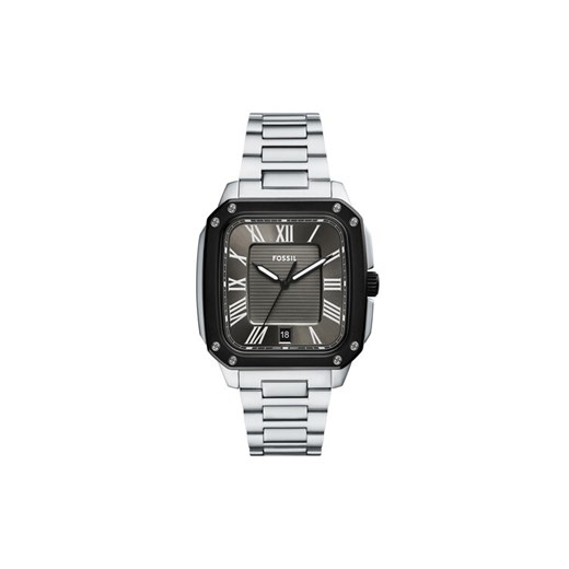 Fossil Zegarek Crosby FS6122 Srebrny ze sklepu MODIVO w kategorii Zegarki - zdjęcie 185441898