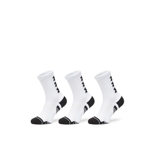 Zestaw 3 par wysokich skarpet męskich Under Armour UA Perform Tech 3p Crew 1379515 Biały ze sklepu eobuwie.pl w kategorii Skarpetki męskie - zdjęcie 185443898